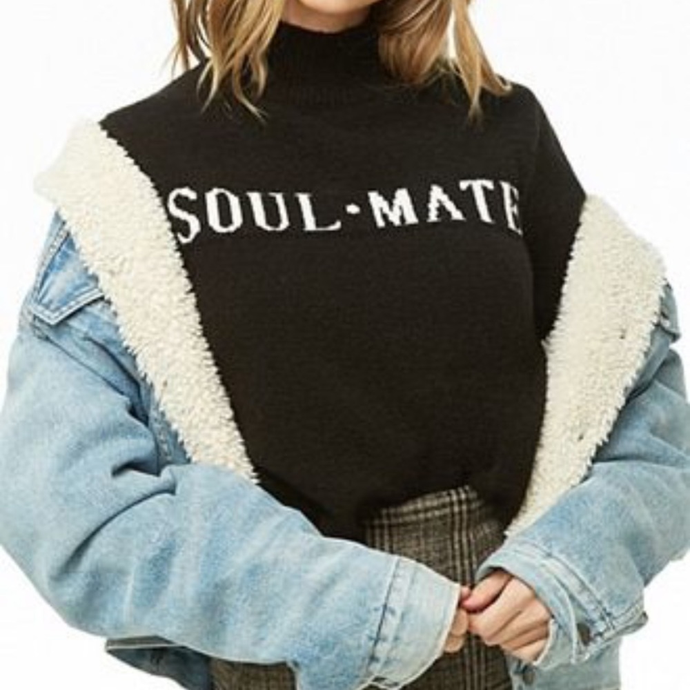black soul mate sweater